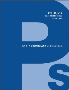 REV. COLOMBIANA DE PSICOLOGÍA 19-2