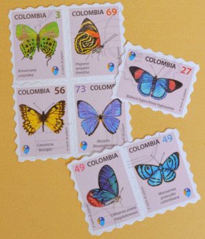 ESTAMPILLAS MARIPOSAS