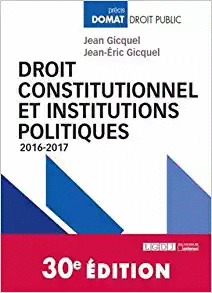 DROIT CONSTITUTIONNEL ET INSTITUTIONS POLITIQUES : 2016-2017