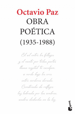 OBRA POÉTICA (1935-1988) OCTAVIO PAZ