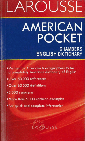 AMERICAN POCKET CHAMBERS ENGLISH DICTIONARY