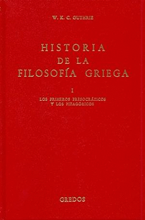 HISTORIA DE LA FILOSOFIA GRIEGA I