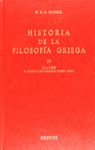 HISTORIA DE LA FILOSOFIA GRIEGA IV PLATÓN