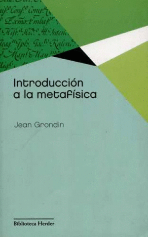 INTRODUCCION A LA METAFISICA