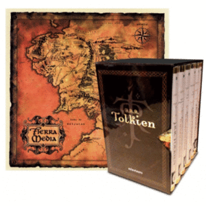 ESTUCHE TOLKIEN 6 VOLS + MAPA + POSTALES