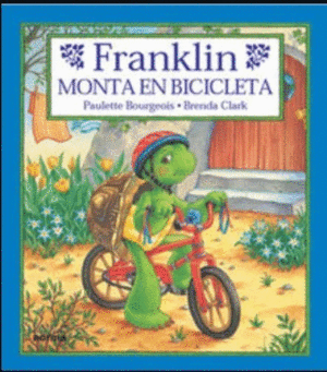 FRANKLIN MONTA EN BICICLETA