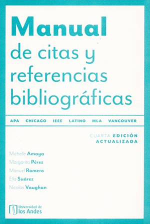 MANUAL DE CITAS Y REFERENCIAS BIBLIOGRÁFICAS