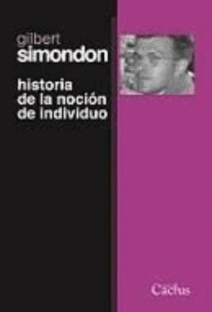 HISTORIA DE LA NOCION DE INDIVIDUO