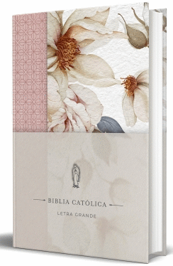 BIBLIA CATOLICA LETRA GRANDE CON FLORES